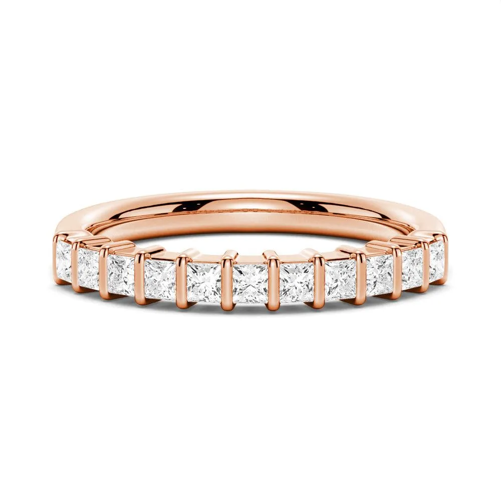 1 CT. Half Eternity Princess Cut Moissanite Ring sold by MSBLUE Jewelry product image thumbnail 3