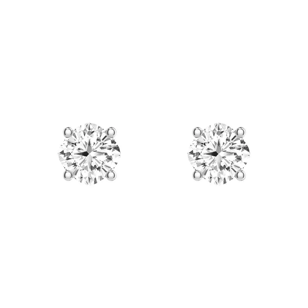 4 ctw Cushion Cut Moissanite 4 Prong Solitaire Stud Earrings sold by MSBLUE Jewelry product image thumbnail 4
