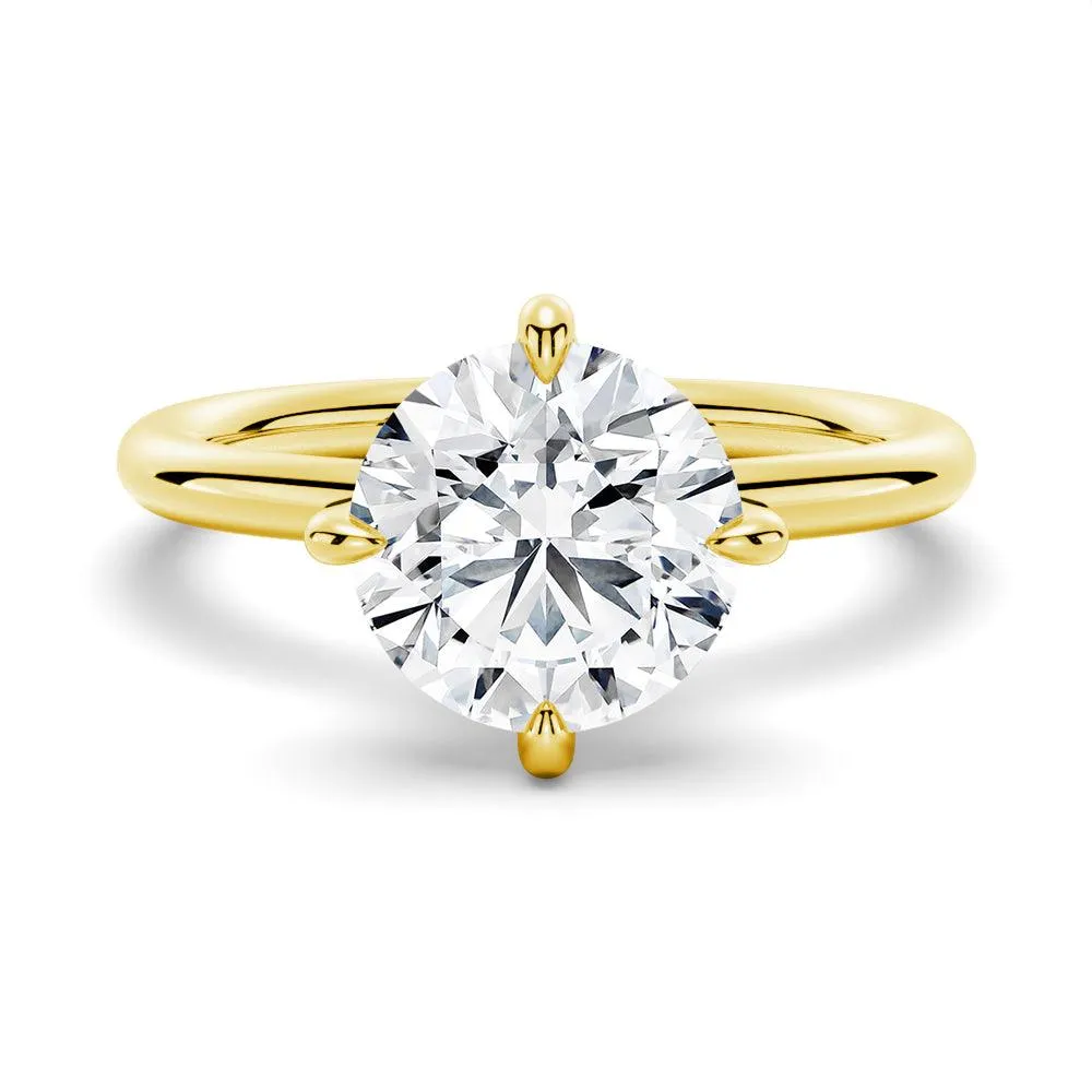 Four Prong Solitaire Moissanite Engagement Ring sold by MSBLUE Jewelry product image thumbnail 2