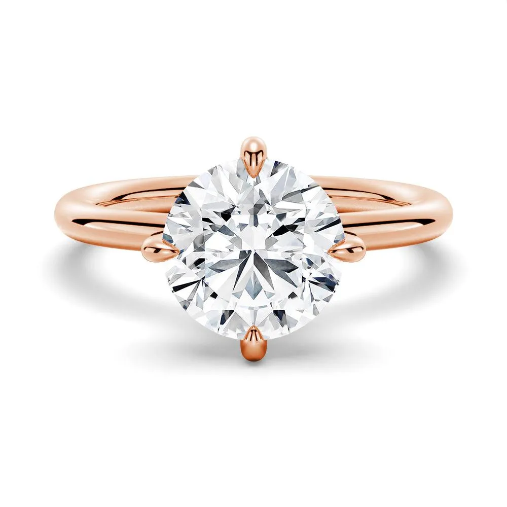 Four Prong Solitaire Moissanite Engagement Ring sold by MSBLUE Jewelry product image thumbnail 3