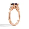 2 CT. Round Cut Alexandrite Engagement Ring With Pear Shaped Moissanite Accents sold by MSBLUE Jewelry