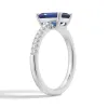 2 CT. Petite Trellis Lab Grown Sapphire Gemstone Ring sold by MSBLUE Jewelry