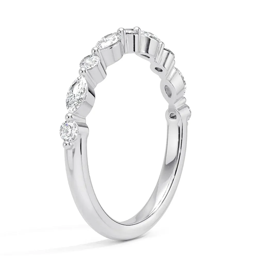 Celestial Embrace Half Eternity Lab Grown Diamond Ring sold by MSBLUE Jewelry product image thumbnail 2