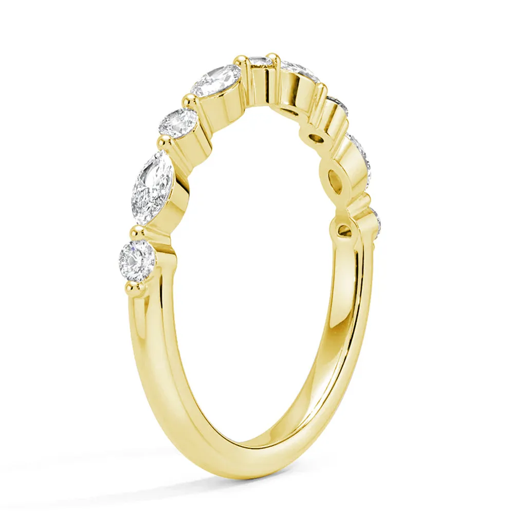 Celestial Embrace Half Eternity Lab Grown Diamond Ring sold by MSBLUE Jewelry product image thumbnail 5