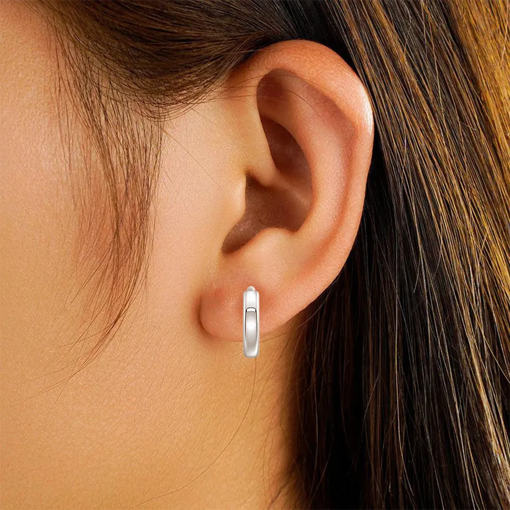 Triple Stack Lab Diamond Stud and Hoop Earrings Set sold by MSBLUE Jewelry product image thumbnail 5