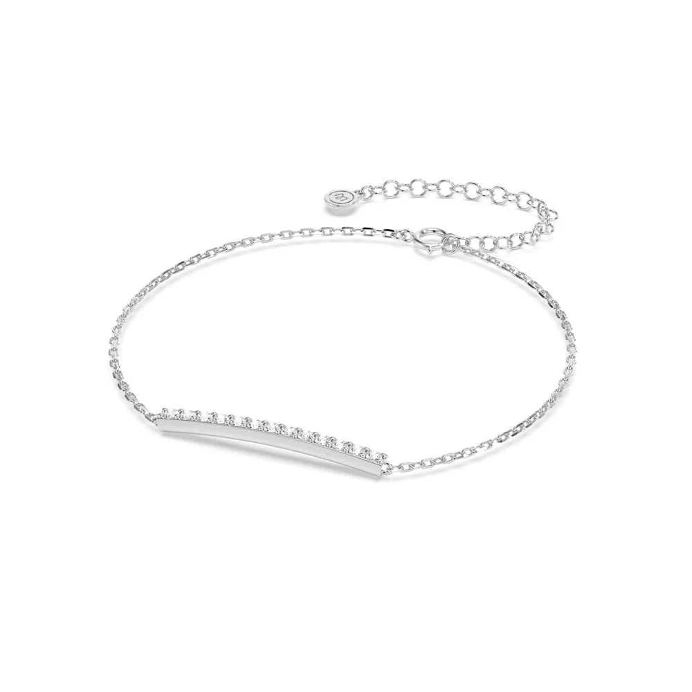 Linear Lab Grown Diamond Bar Bracelet sold by MSBLUE Jewelry product image thumbnail 2