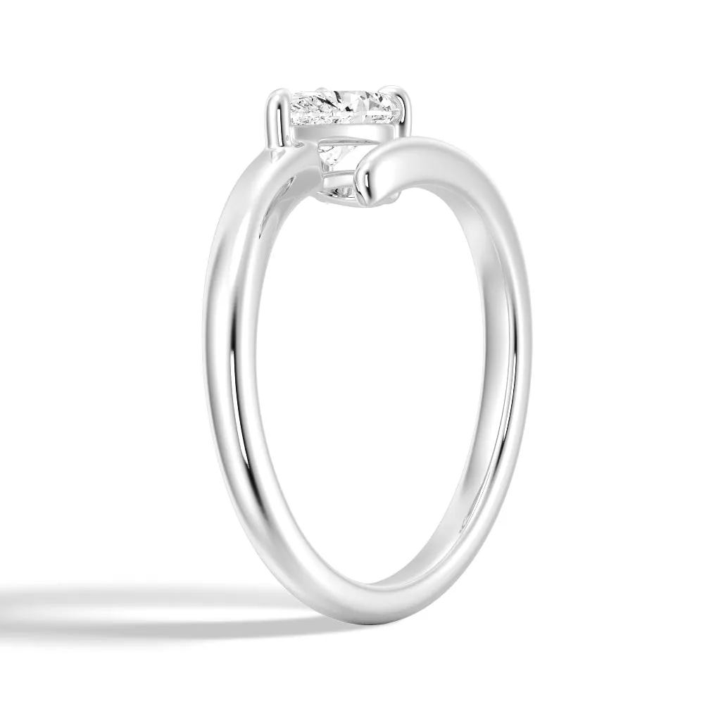 Refined Classic Pear Shaped Lab Grown Diamond Promise Ring sold by MSBLUE Jewelry product image thumbnail 3