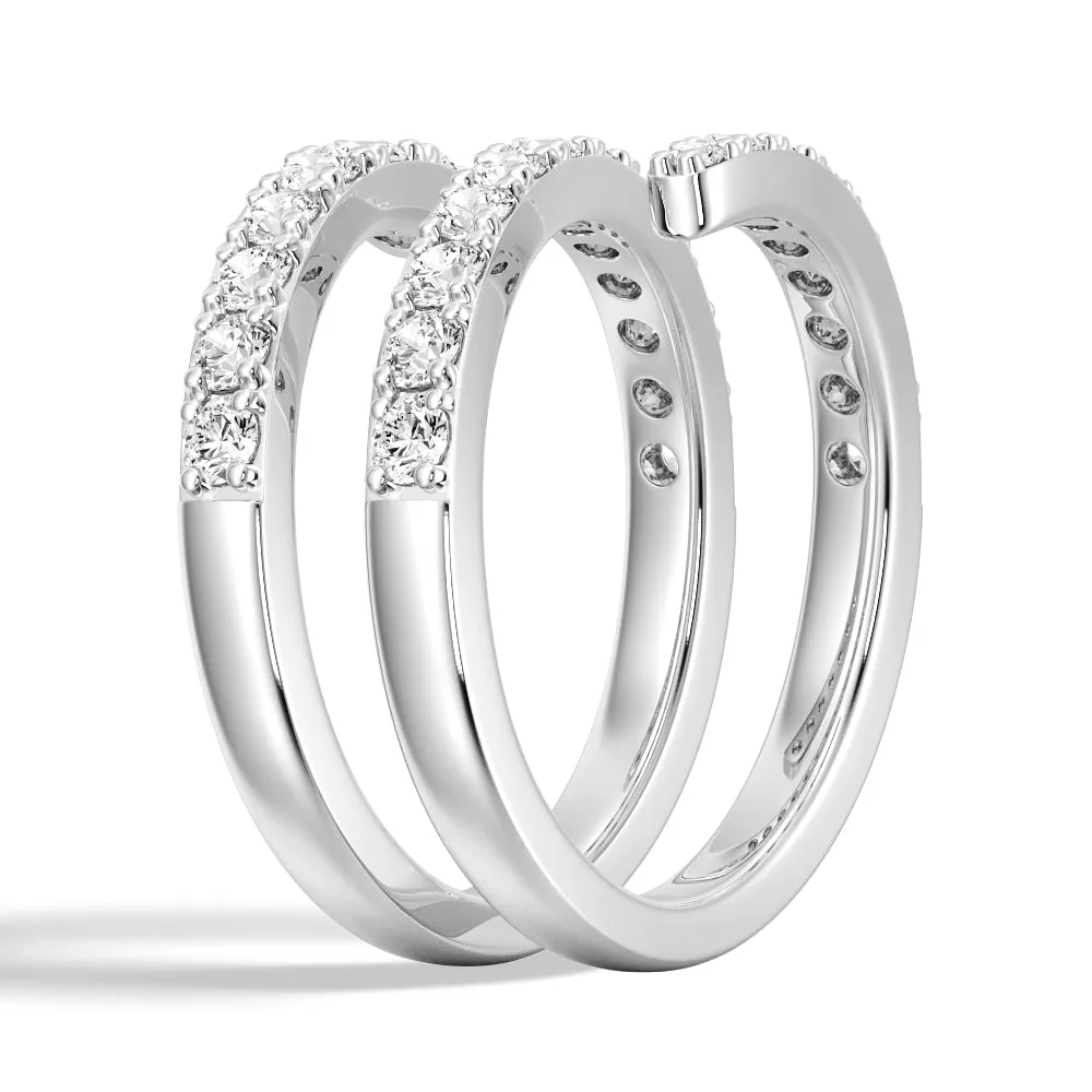 Triple Band Lab Grown Diamond Ring sold by MSBLUE Jewelry product image thumbnail 3