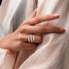 Triple Band Lab Grown Diamond Ring sold by MSBLUE Jewelry