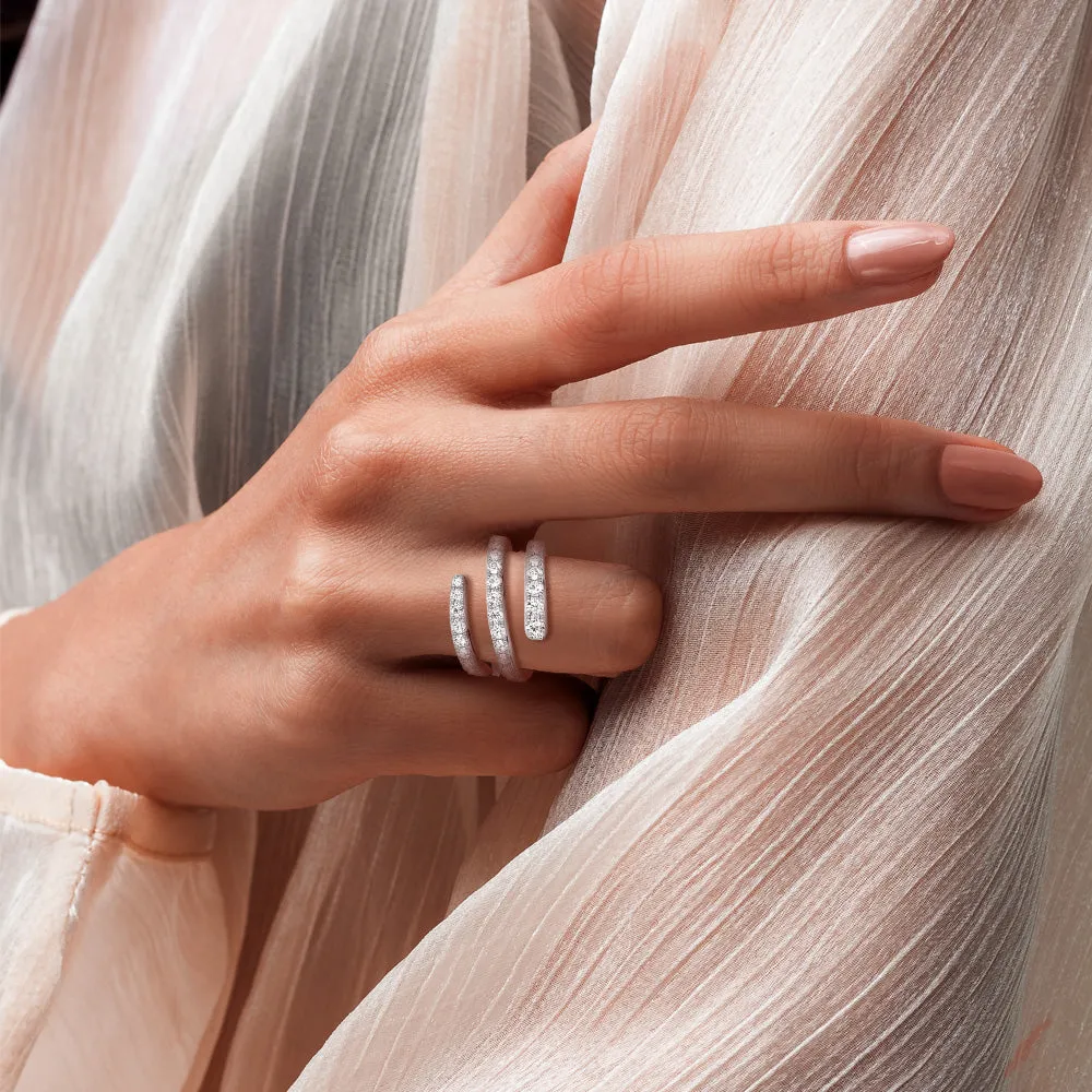 Triple Band Lab Grown Diamond Ring sold by MSBLUE Jewelry product image thumbnail 5