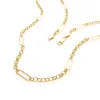 Paperclip Long Chain Necklace sold by MSBLUE Jewelry