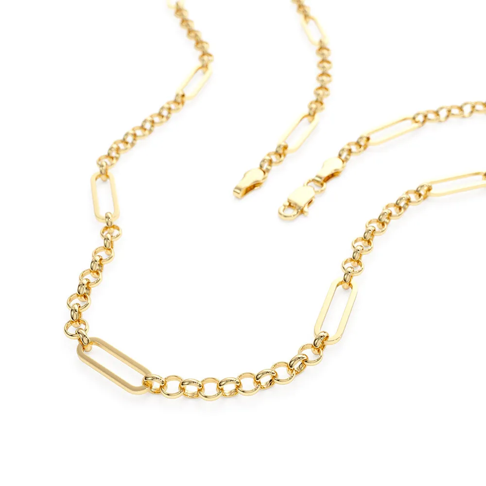 Paperclip Long Chain Necklace sold by MSBLUE Jewelry product image thumbnail 3