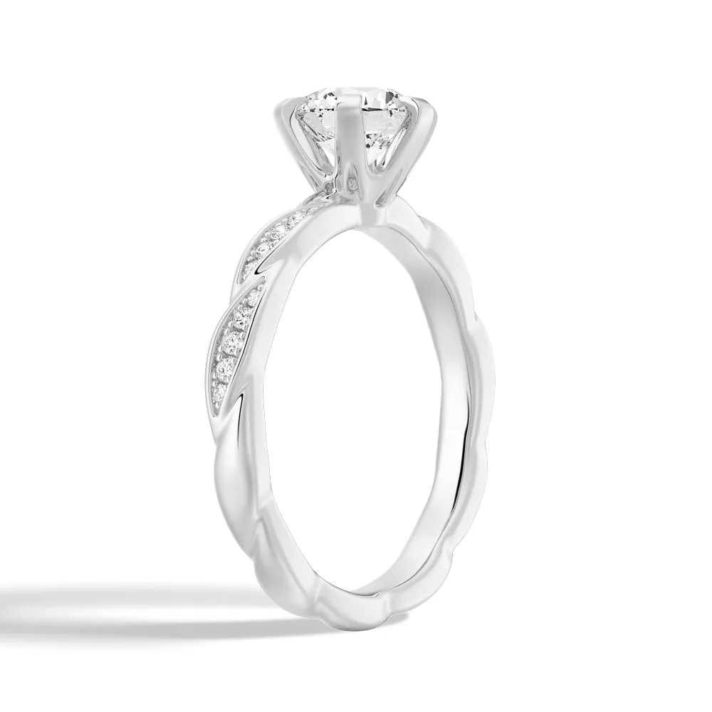 1 CT. Round Six-Prong Moissanite Engagement Ring sold by MSBLUE Jewelry product image thumbnail 2