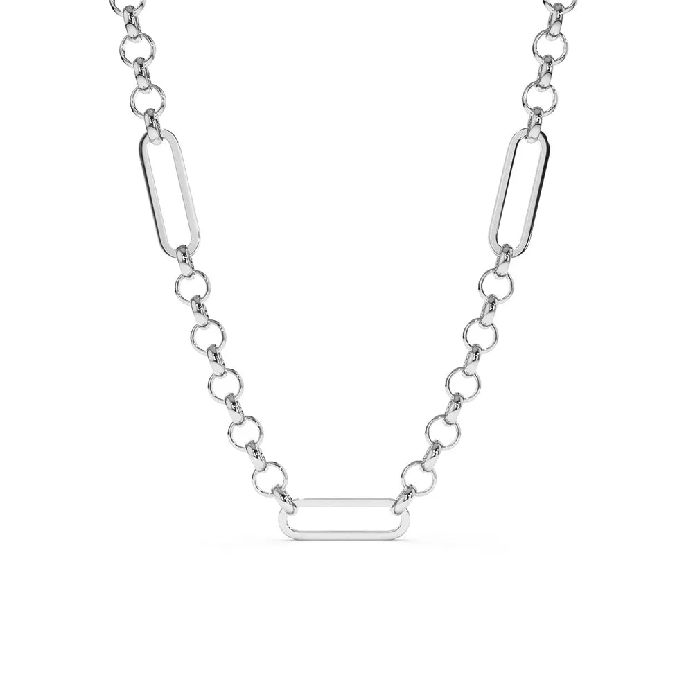 Paperclip Long Chain Necklace sold by MSBLUE Jewelry product image thumbnail 2