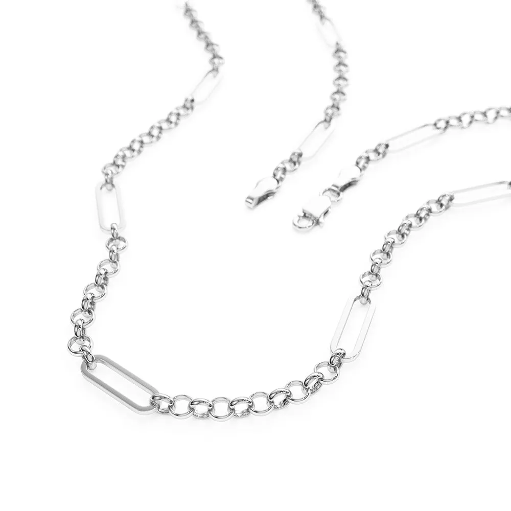 Paperclip Long Chain Necklace sold by MSBLUE Jewelry product image thumbnail 4