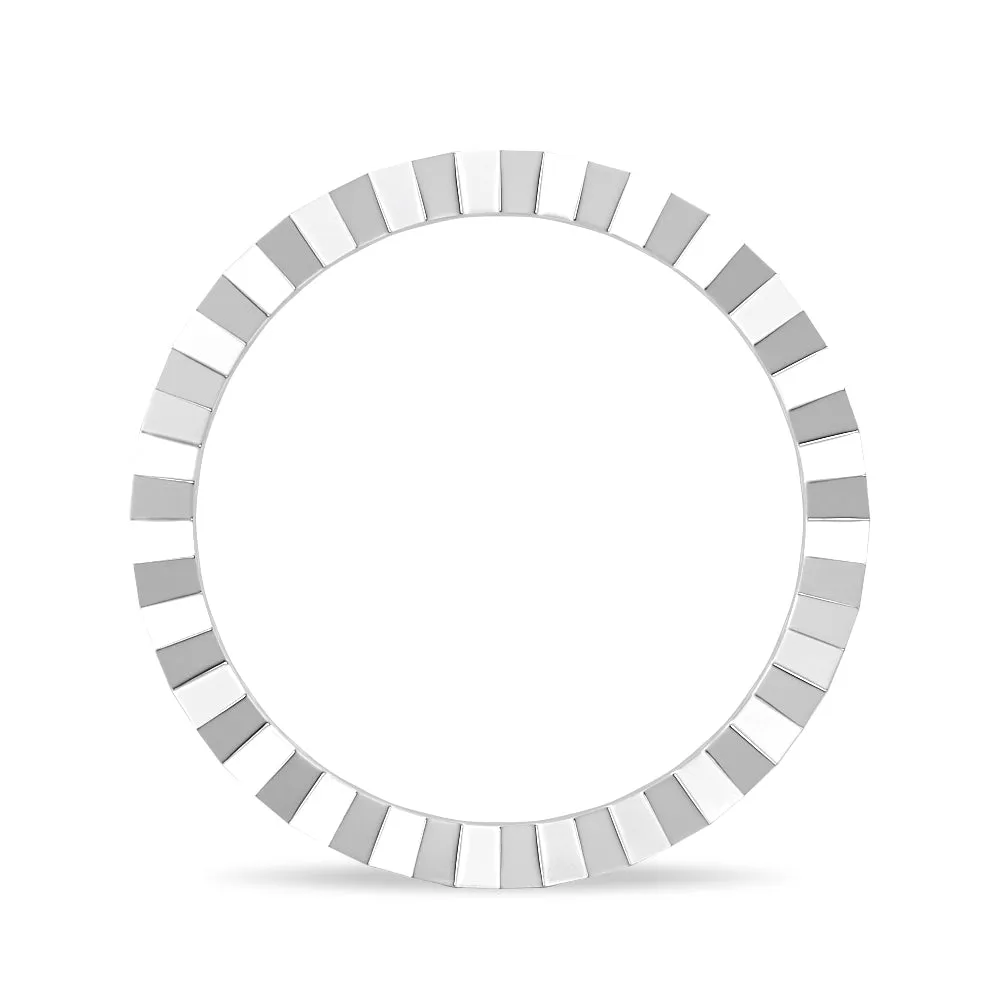 Geometric Lab Grown Diamond Half Eternity Ring sold by MSBLUE Jewelry product image thumbnail 4