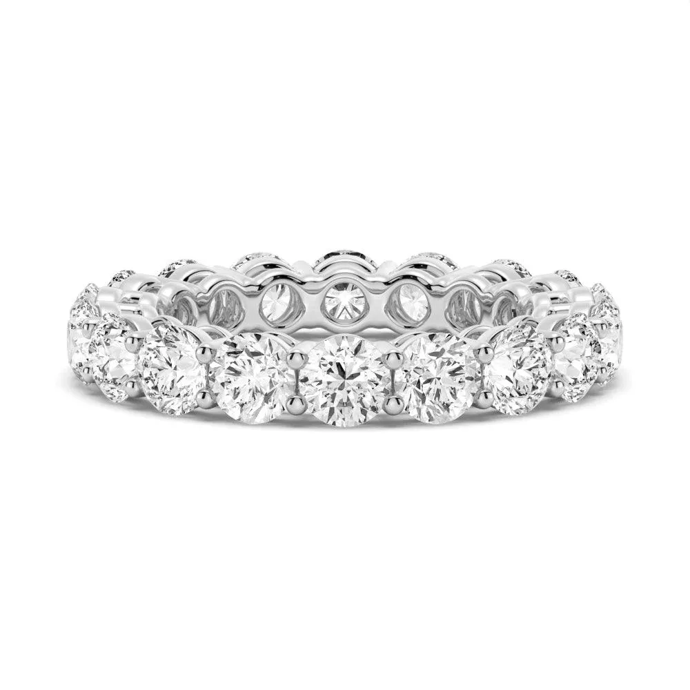 5.4 CT. Shared Prong Round Moissanite Gold Eternity Band sold by MSBLUE Jewelry