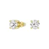 🎁 4 ctw Cushion Cut Moissanite 4 Prong Solitaire Stud Earrings (100% off) sold by MSBLUE Jewelry