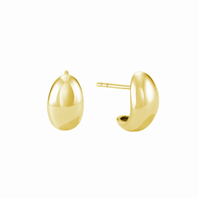 Sculptural Curved Stud Earrings sold by MSBLUE Jewelry