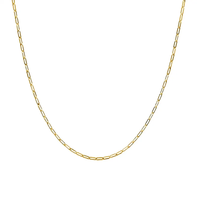 Minimalist Paperclip Chain Necklace sold by MSBLUE Jewelry