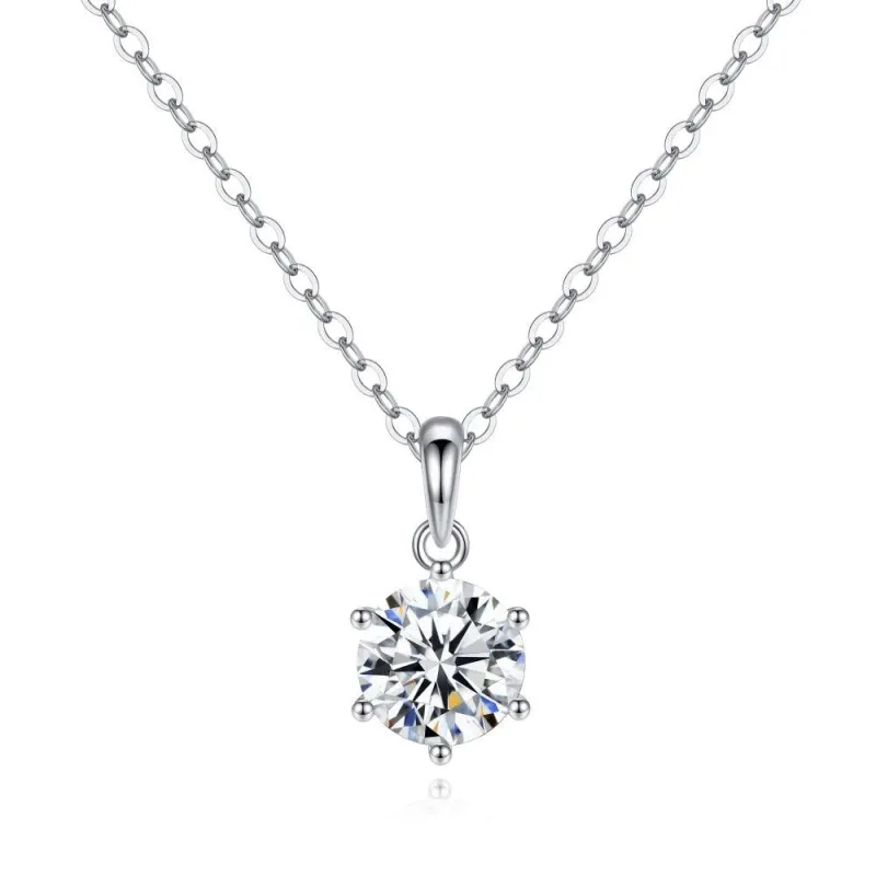 🎁 1 CT. Round Solitaire Diamond Pendant Necklace (100% off) sold by MSBLUE Jewelry