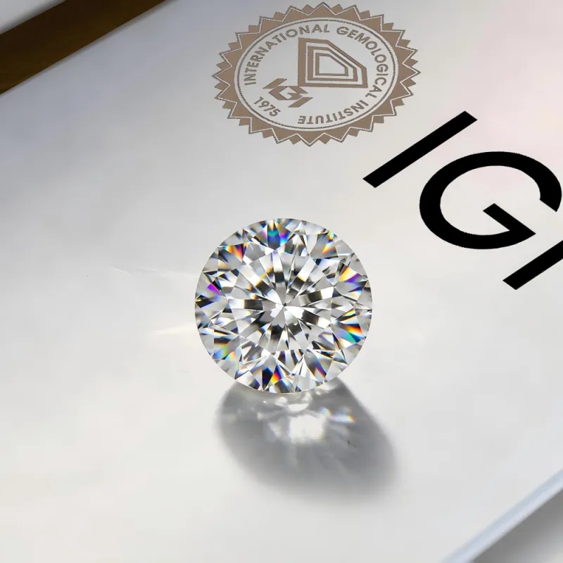 0.50 CT IGI Certified Round Cut Lab Grown Diamond sold by MSBLUE Jewelry
