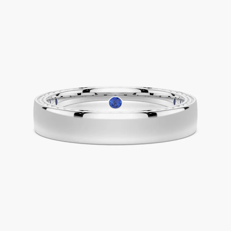 4.4mm Men's Wedding Band Size 10 – Last One made by MSBLUE Jewelry