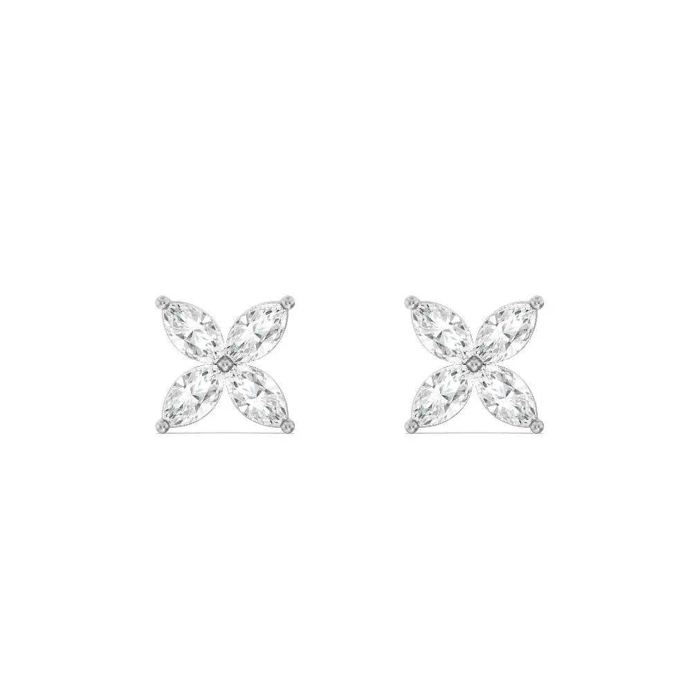 Bloom Lab Grown Diamond Stud Earrings sold by MSBLUE Jewelry product image thumbnail 5