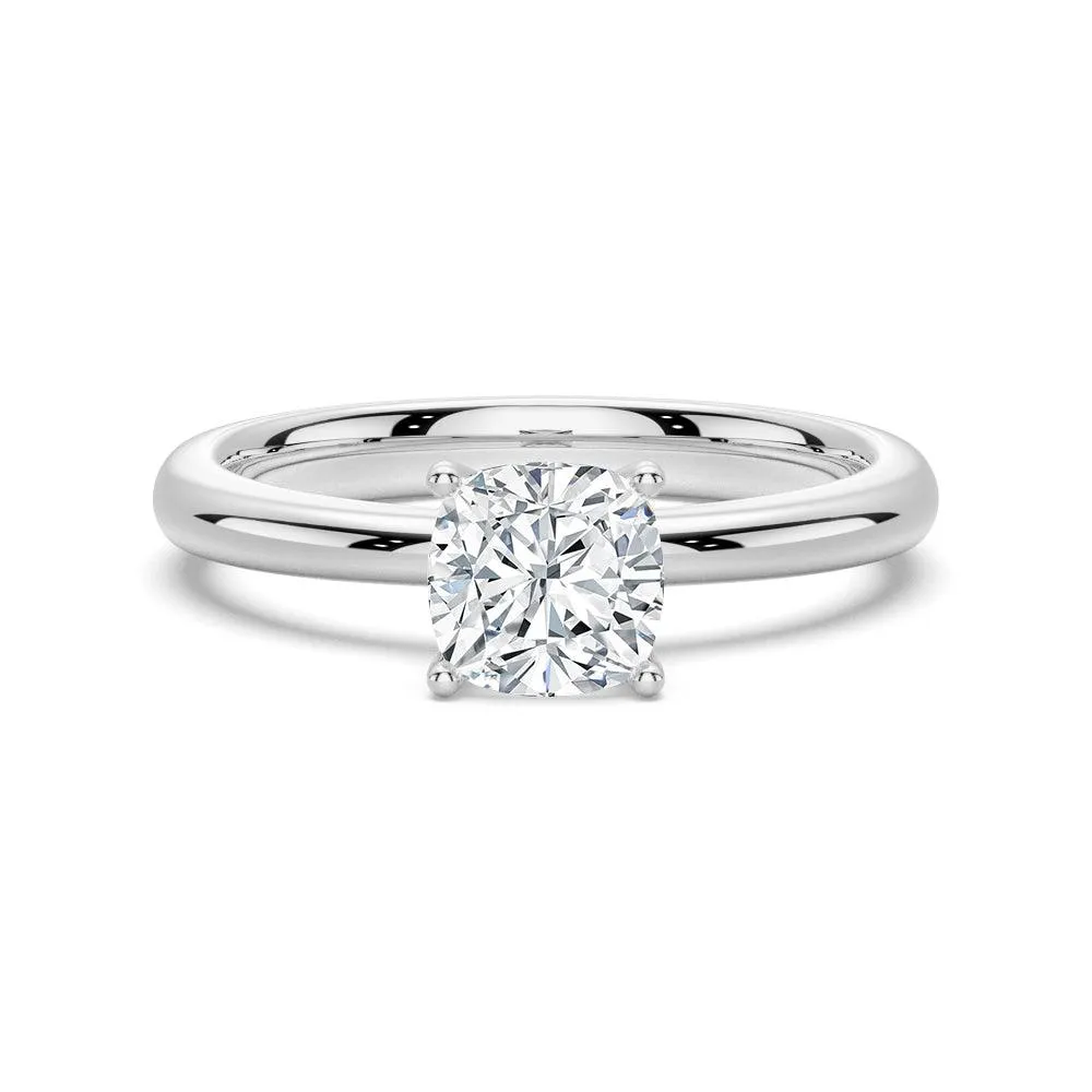 In-Stock 1.5 CT. Cushion Cut Solitaire Engagement Ring sold by MSBLUE Jewelry
