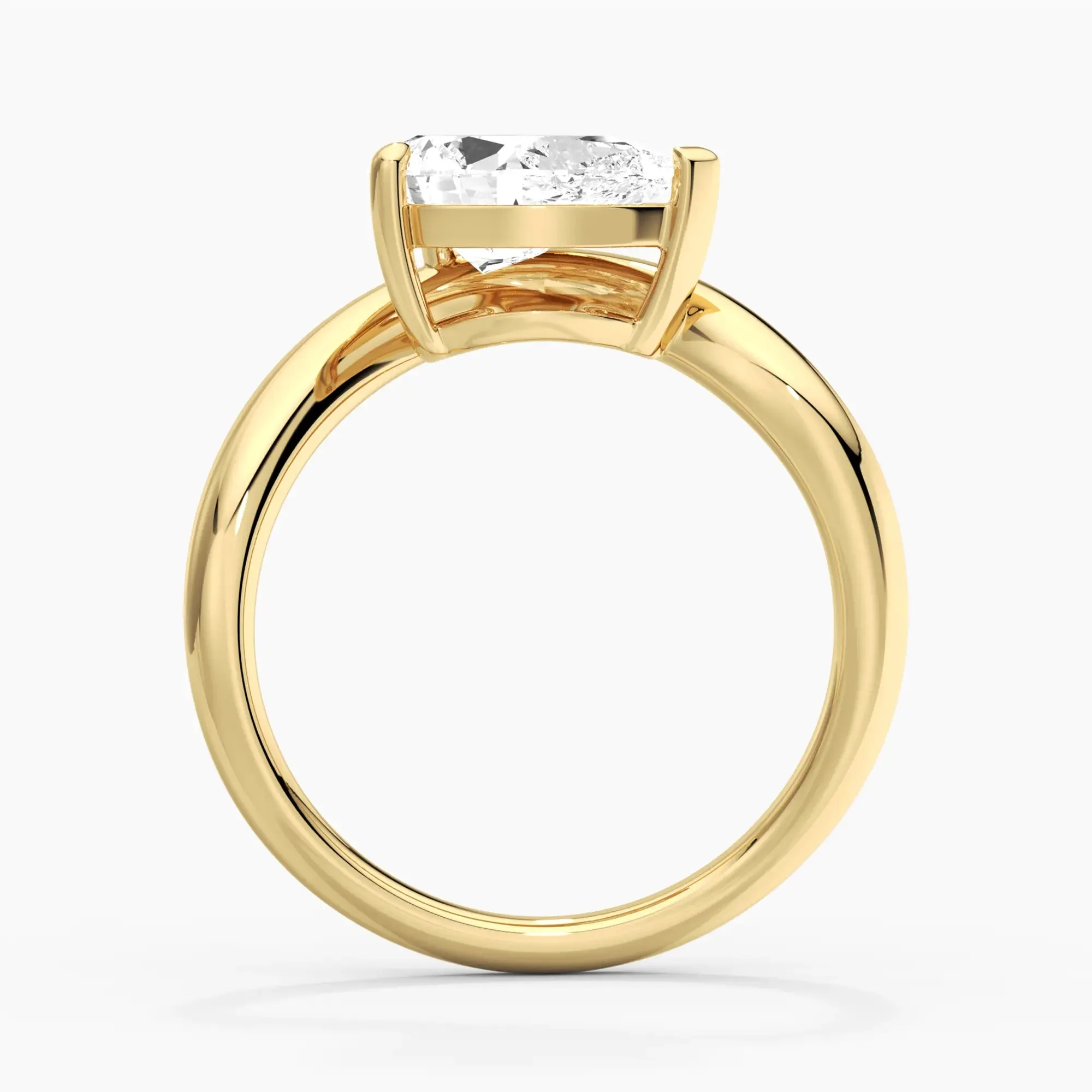 Sculpted Wave Pear Cut Engagement Ring sold by MSBLUE Jewelry product image thumbnail 5