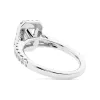 Emerald Cut Split-Shank Halo Engagement Ring sold by MSBLUE Jewelry
