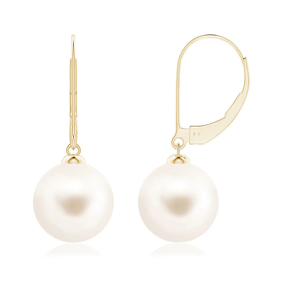 8mm Freshwater Cultured Pearl Leverback Earrings sold by MSBLUE Jewelry product image thumbnail 2