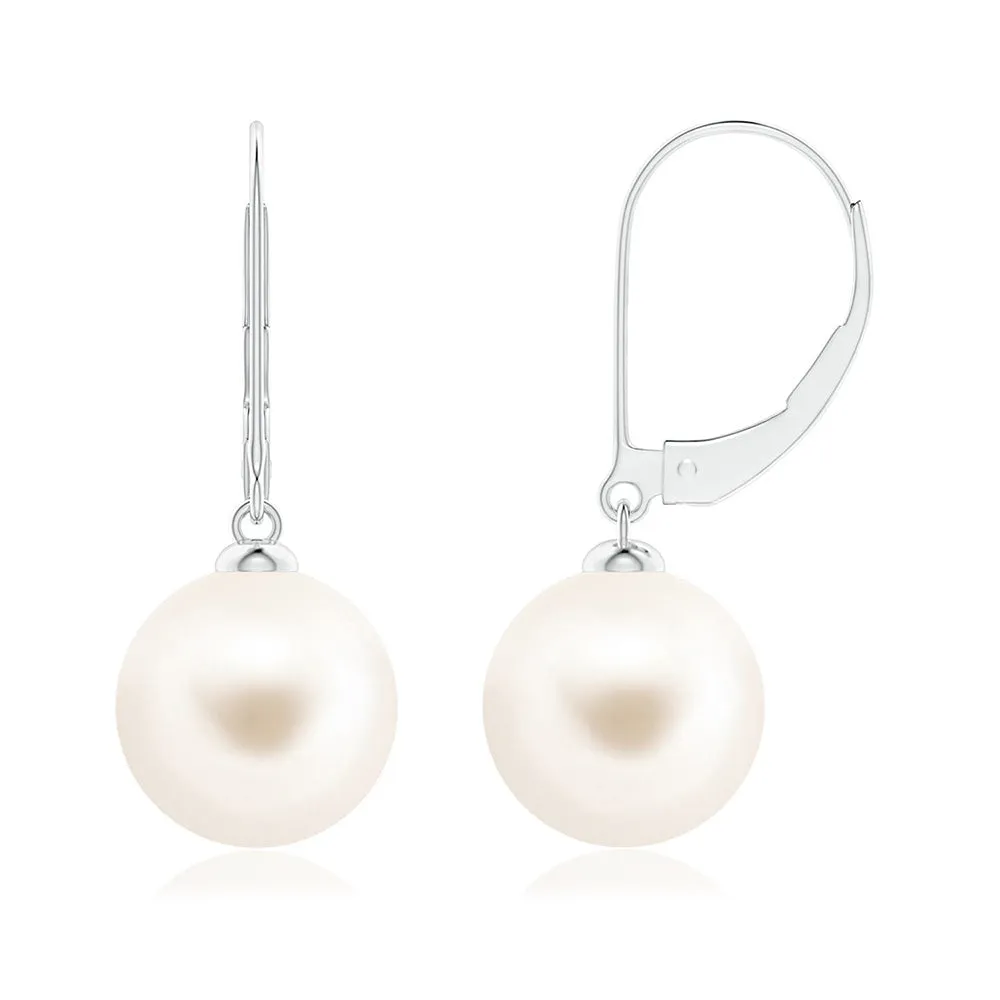 8mm Freshwater Cultured Pearl Leverback Earrings sold by MSBLUE Jewelry