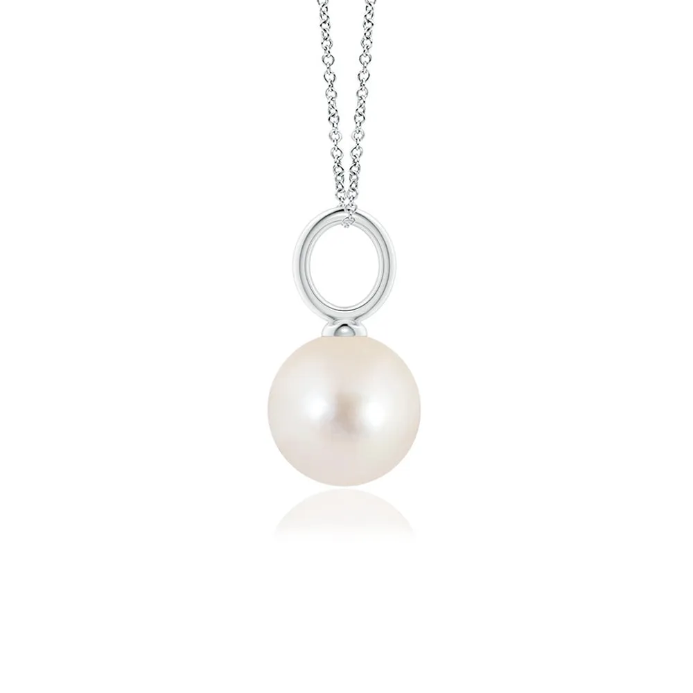 8mm Classic Freshwater Cultured Pearl Solitaire Pendant sold by MSBLUE Jewelry product image thumbnail 4