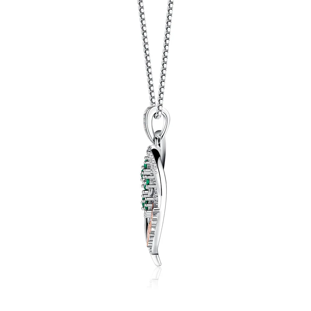 Heart of Life Family Tree Mom Pendant with Emeralds sold by MSBLUE Jewelry product image thumbnail 3