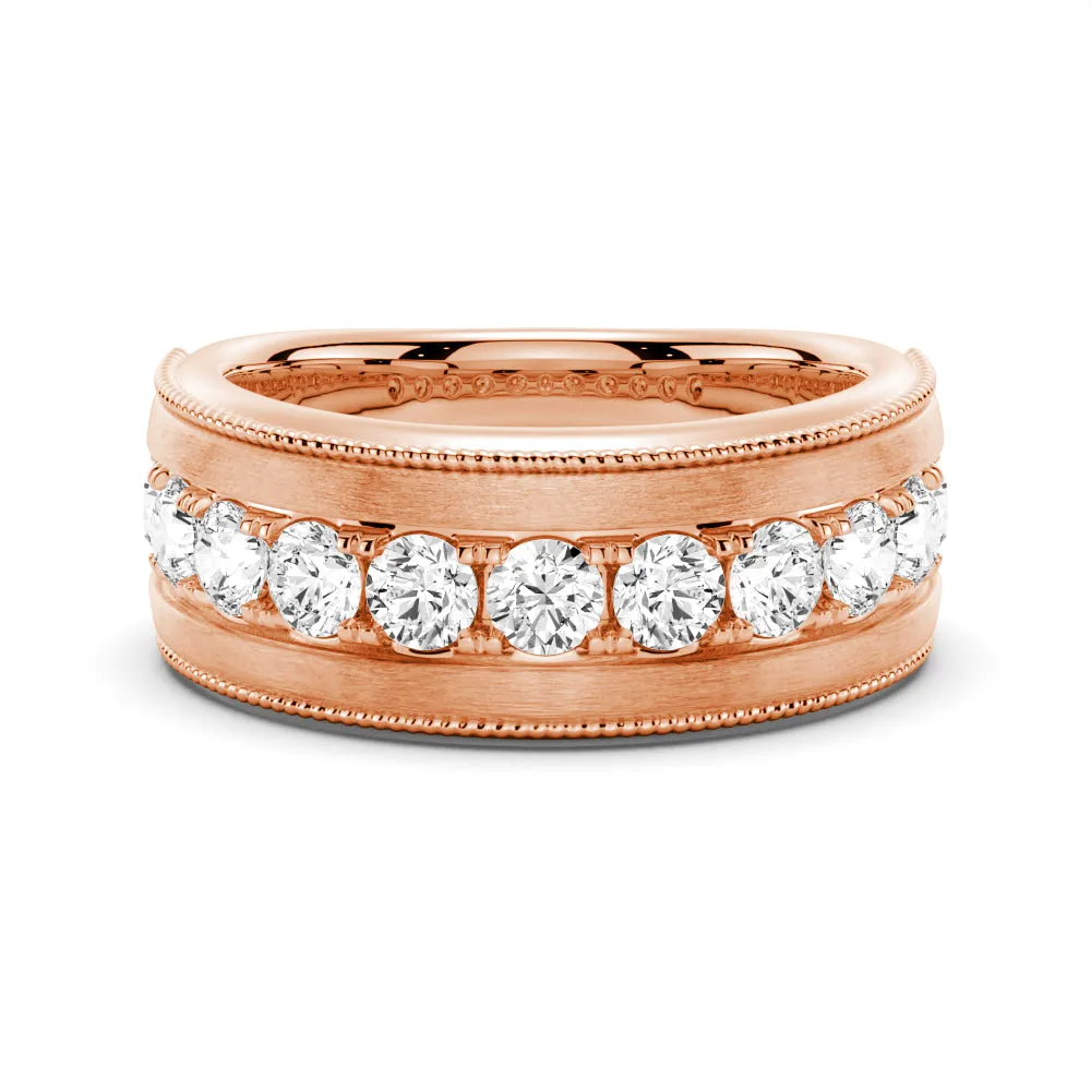 9mm Moissanite Men's Wedding Band sold by MSBLUE Jewelry product image thumbnail 3