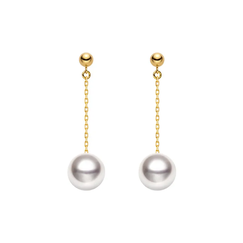 8mm Classic Freshwater Cultured Pearl Drop Earrings sold by MSBLUE Jewelry