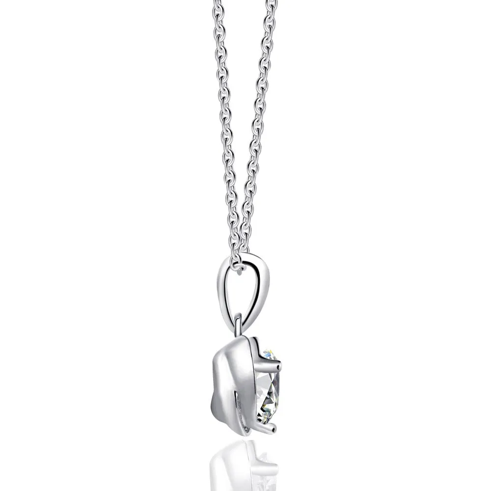 1 CT. Heart Love Moissanite Necklace sold by MSBLUE Jewelry product image thumbnail 2