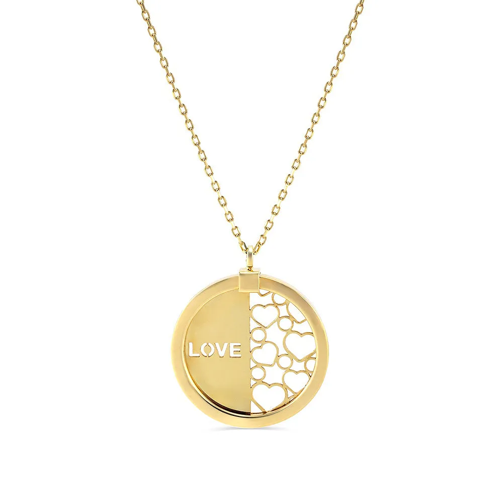 Daily Chic "LOVE" Engravable Circle Necklace sold by MSBLUE Jewelry product image thumbnail 2
