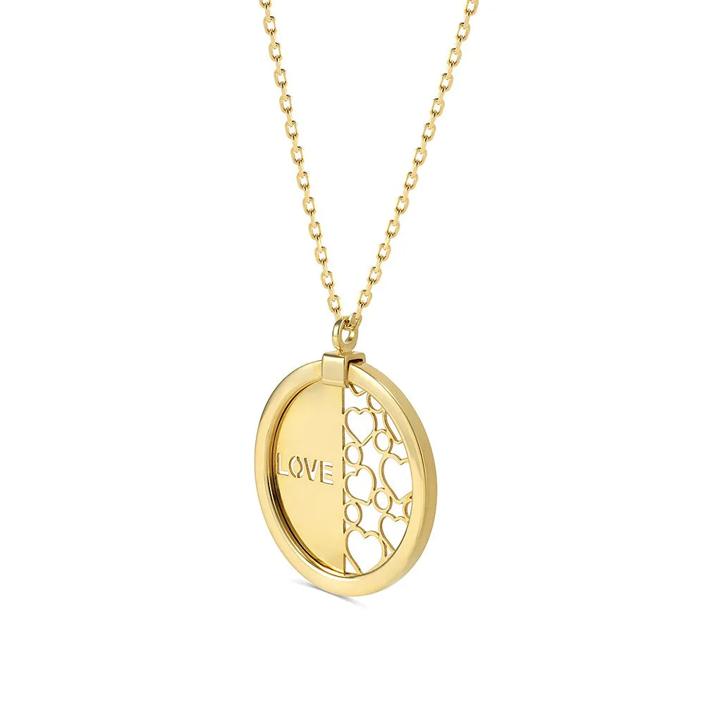 Daily Chic "LOVE" Engravable Circle Necklace sold by MSBLUE Jewelry product image thumbnail 4