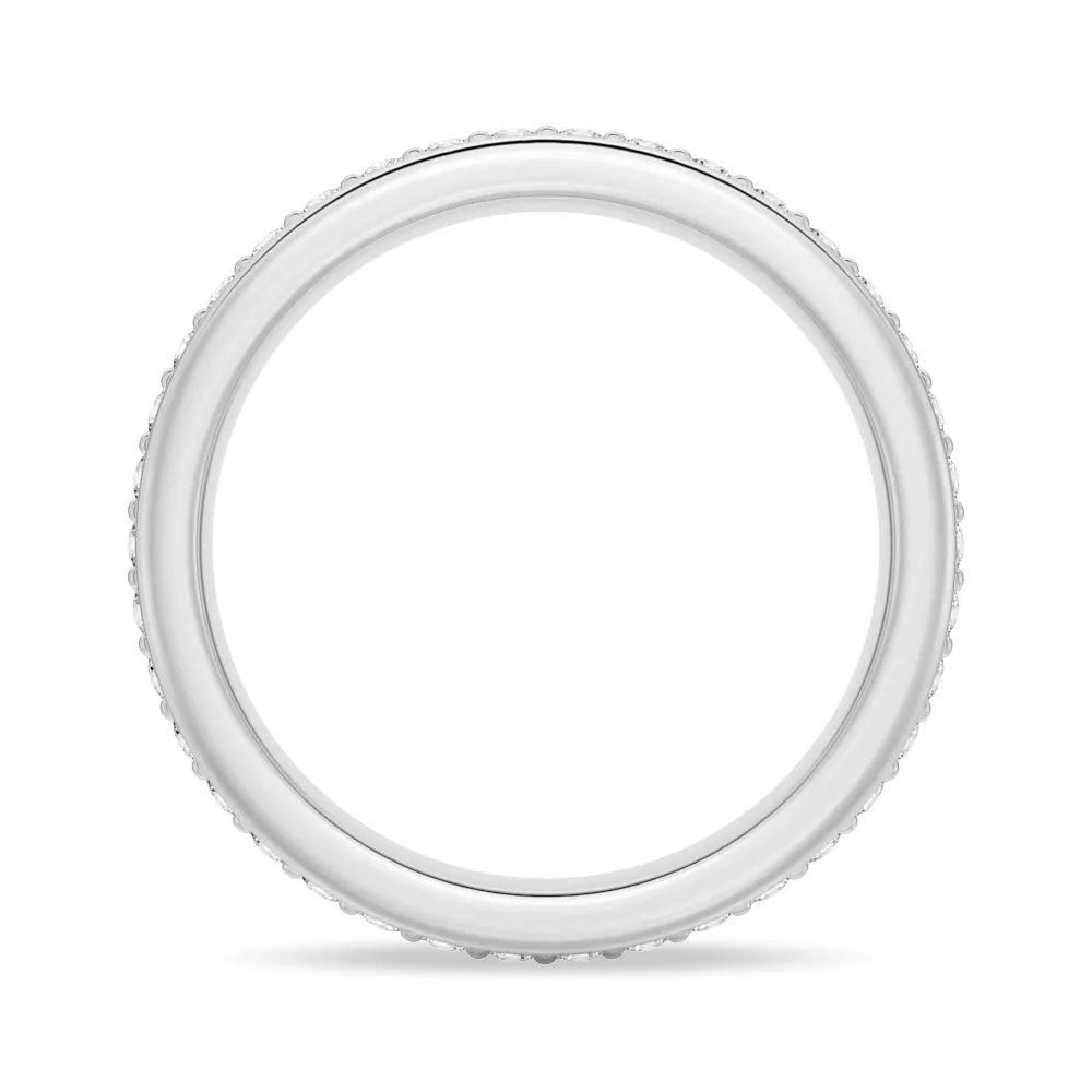 Double Row Pavé Moissanite Eternity Band sold by MSBLUE Jewelry product image thumbnail 5