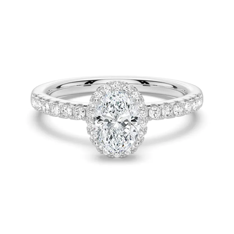 1 CT. Brilliant Star Halo Style Engagement Ring sold by MSBLUE Jewelry