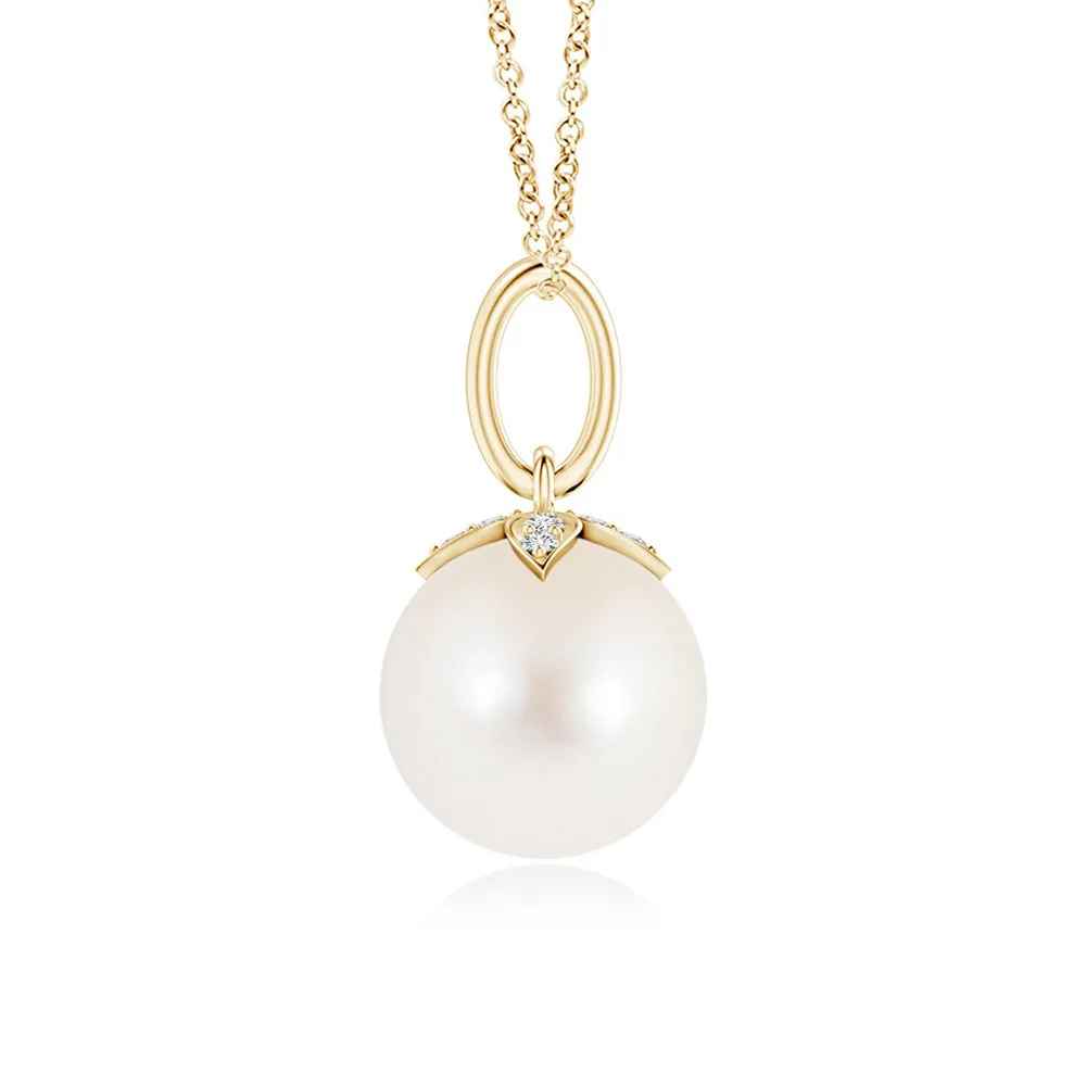 8mm Freshwater Cultured Pearl Drop Pendant sold by MSBLUE Jewelry product image thumbnail 5
