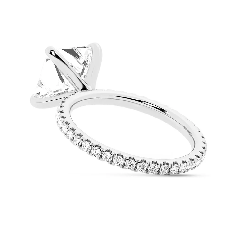 Princess Cut Engagement Ring sold by MSBLUE Jewelry product image thumbnail 5