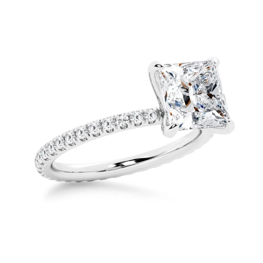 Princess Cut Engagement Ring sold by MSBLUE Jewelry product image thumbnail 4