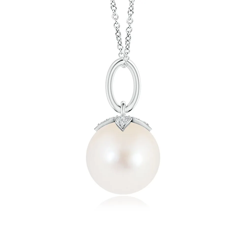 8mm Freshwater Cultured Pearl Drop Pendant sold by MSBLUE Jewelry product image thumbnail 4