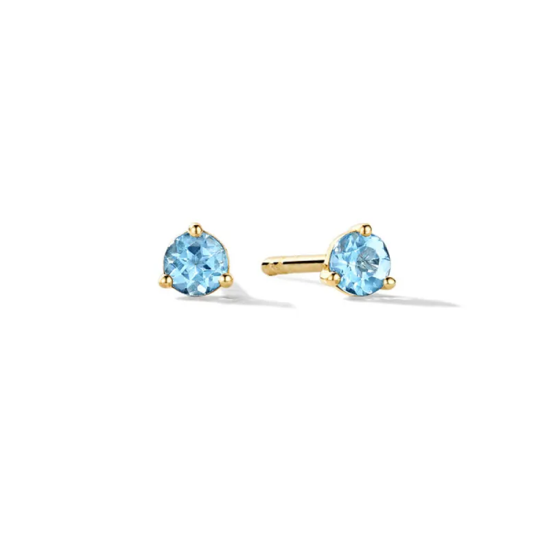 Solitaire 12 Birthstones Mini Studs sold by MSBLUE Jewelry