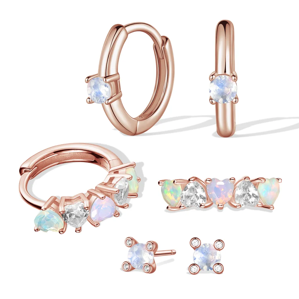 Starlight & Chic & Twinkle Moonstone Earrings Sets sold by MSBLUE Jewelry product image thumbnail 2