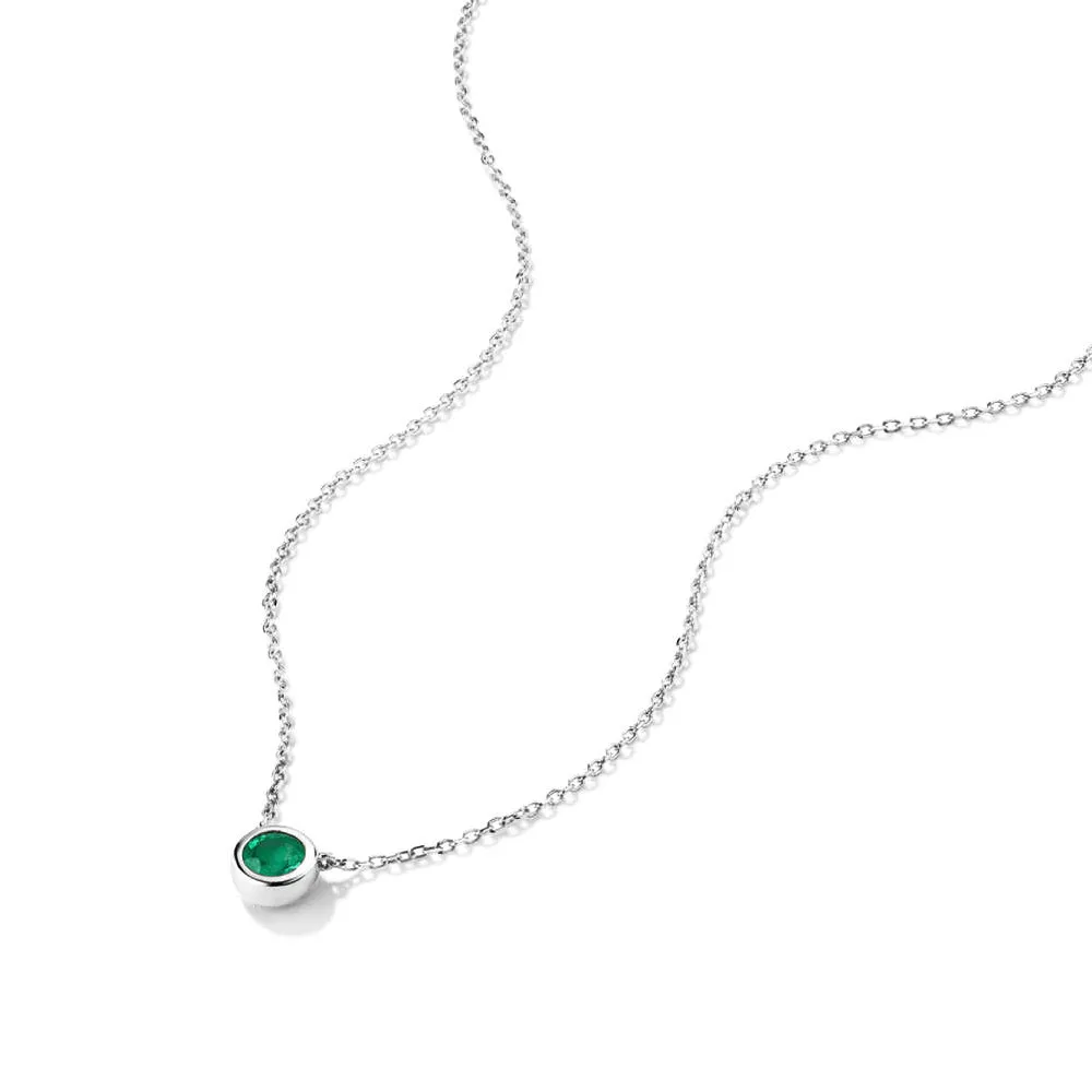 Minimalist Bezel Set 12 Birthstones Necklace sold by MSBLUE Jewelry product image thumbnail 4