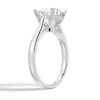 Secret Solitaire Round Moissanite Engagement Ring sold by MSBLUE Jewelry